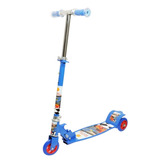 Patinete Dobrável 03 Rodas Radical Até 50kg Top Azul Dm Toys