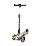 Patinete Dobrável Scooter Net Com Led Grafite Menino Até 50Kg Zoop Toys