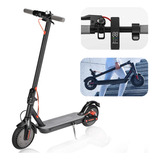 Patinete Elétrico Scooter 25km Dobrável C Farol Visor Led Cor Cinza preto
