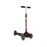 Patinete Infantil 3 Rodas Bandeirante Skatenet Max Led Black
