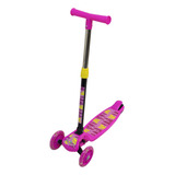 Patinete Infantil 3 Rodas Dobravel Ajustavel C Freio cores Cor Rosa Patinete Infantil 3 Rodas Em Gel Freio
