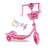 Patinete Infantil 3 Rodas Musical Luzes E Cesto Cor Rosa Segma Toys