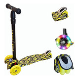 Patinete Infantil 3 Rodas Scooter Meninos Meninas Camuflado