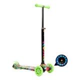 Patinete Infantil 60kg 4 Rodas Com Led Brinquedo De Criança