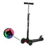 Patinete Infantil Ajustável 4 Rodas Luzes Led E Freio Até 70kg Cor Preto
