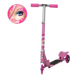 Patinete Infantil Barbie 3 Rodas Dobrável Ajustável 50kg