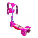 Patinete Infantil Com 3 Rodas Musical Luzes Led 99 Toys Cor Rosa