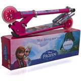 Patinete Infantil Menina 3 Rodas Gel Freio Frozen