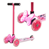 Patinete Infantil Menina Minnie Disney Rosa Luzes Zippy Toys
