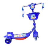 Patinete Musical Frozen Três Rodas Infantil Crianças 5 Ano