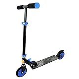Patinete Radical Preto E Azul Altura Ajustável DM Toys
