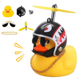 Patinho Amarelo Capacete Bicicleta Moto Criança Bike Buzina