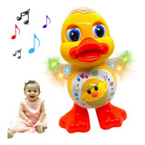 Patinho Dançante Musical Infantil Som E Luz Duck Mexe Olho Cor Amarelo