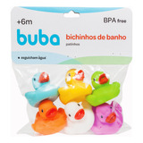 Patinho De Borracha C 6 Brinquedos Para Banho Bebê Coloridos