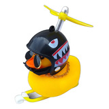 Patinho Enfeite Guidão Moto Bike Buzina C Capacete Galinha