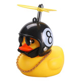 Patinho Pato Capacete Hélice Óculos Buzina Bike Carro Moto