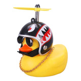 Patinho Pato Capacete Hélice Óculos Buzina Bike Carro Moto
