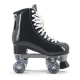Patins 4 Rodas Tradicional Quad Hdroller Preto Glitter Abec7