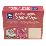 Patins Bel Quad Retro Top Branco dourado Tam 38