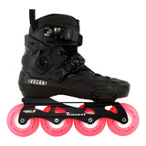 Patins Custom Base Freedom Rodas Led Especial Rosa 80mm