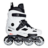 Patins Hd Inline Skull 2 5 Branco 80mm Brinde