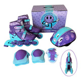 Patins In Line Roller Infantil 4 Rodas Ajustavel34 38 Menino