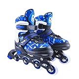 Patins Infantil E Adulto Patins Inline Patins Infantil Menino E Menina Multicor Azul DM Radical G 38 41 