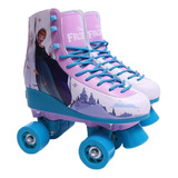 Patins Infantil Frozen 04 Rodas Tamanho 33 34   Fun 1656