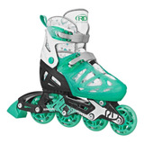 Patins Infantil Inline Tracer Mint Ajustável Roller Derby