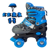 Patins Infantil Rosa 4 Rodas Quad Sou Luna Kit 2023 