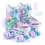 Patins Infantil Sereia Ajustável  Rodas Em Led  Envio Rápido