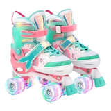 Patins Infantil Sereia Rosa