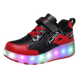 Patins Led Com 2 Rodas Removíveis Para Adolescentes meninas