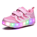 Patins Led De Tênis Com 2 Rodas De Patinação Removíveis u