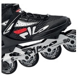Patins Legacy Skates 80 Pro Black Silv Red Rolamento Abec 5