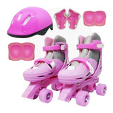 Patins Meninas 4 Rodas Tamanho Ajustavel