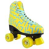 PATINS QUAD JOLLY TRAXART ROLLER 4 RODAS 58mm X 32mm Abec 7 TAMANHO 39 40 8 Cor Amarelo