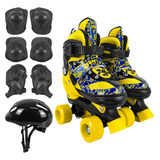 Patins Quad Roller Infantil 4 Rodas Tamanho Ajustavel Zippy