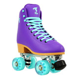 Patins Quad Traxart Foxxy Roxo 58mm X 32mm Abec 5 Brinde