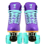 Patins Quad Traxart Foxxy Roxo Com Camisa Da Loja