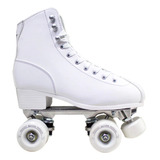 Patins Quad Traxart Klassic Branco 4 Rodas Freio Regulavel