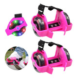 Patins Roller Adaptador P Tênis Luz Led Infantil Ajustável