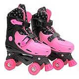 Patins Roller Ajustavel Pink E Preto