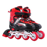 Patins Roller In line 4 Rodas Silicone Ajustável 31 Ao 42