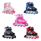 Patins Roller In line 4 Rodas Silicone Ajustável 31 Ao 42
