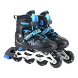 Patins Roller Infantil Adulto Base Alumínio Abec7 Com Led