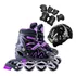 Patins Roller Inline 4 Rodas Skates Ajustável + Kit Proteção