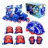 Patins Sonic Inline E Triline Com Kit De Proteção 32 35