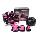Patins Toys Quad 4 Rodas 1513 Ajustável 8 Anos 