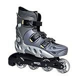 Patins Traxart Inline Spectro Cinza Roller Abec-5 Rodas 72mm -39-40-8- Cinza-